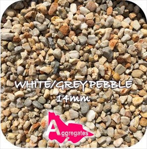 White/Grey Pebble 14mm